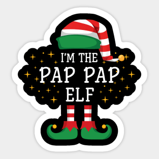 I'm The Pap Pap Elf Matching Family Christmas Pajama Sticker